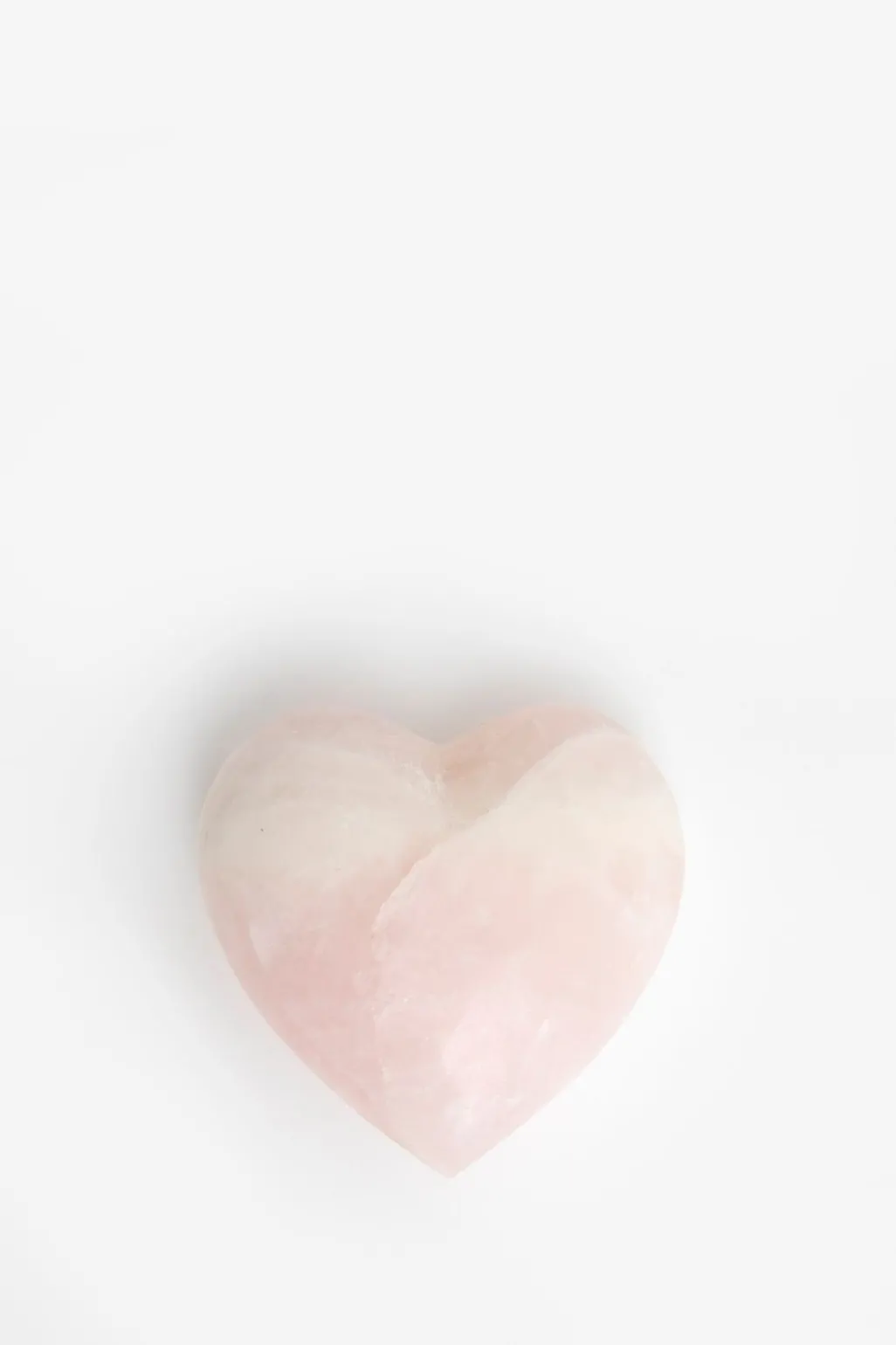 Roze marmeren presse-papier hart small