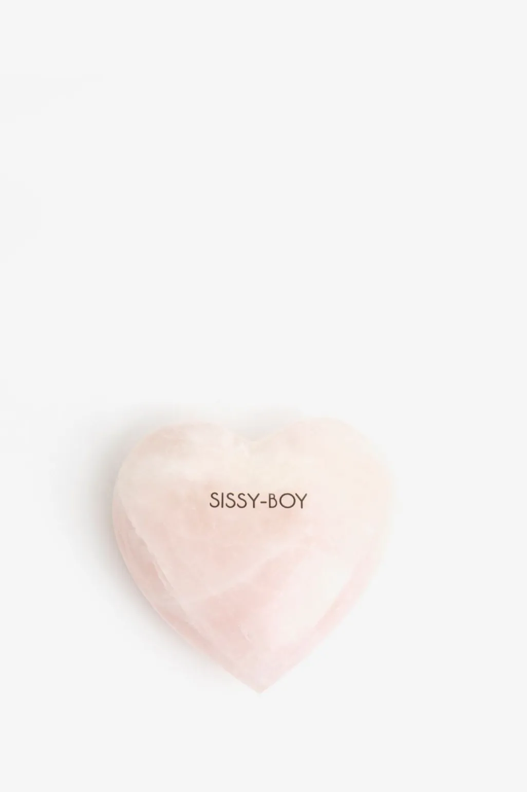 Roze marmeren presse-papier hart small