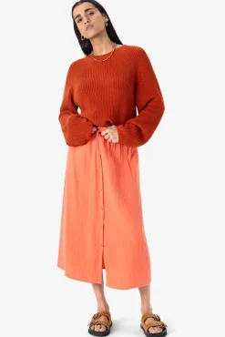 Roze midi rok