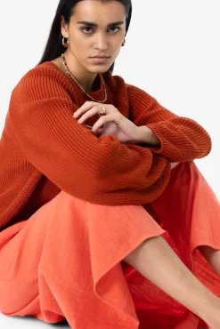 Roze midi rok