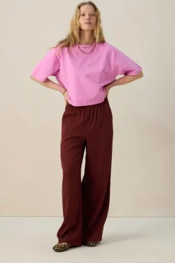 Roze oversized T-shirt