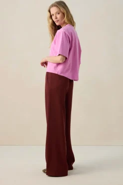 Roze oversized T-shirt