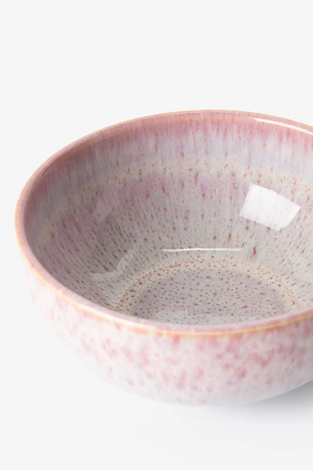 Roze reactive glaze kom groot