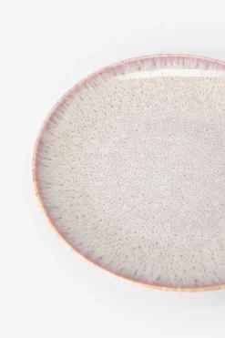 Roze reactive glaze ontbijtbord