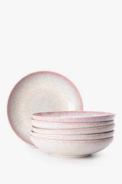 Roze reactive glaze pastabord