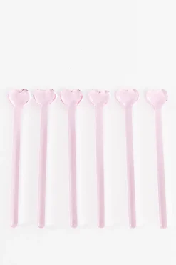 Roze roerstaafje met hartje