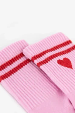 Roze sokken met hartje
