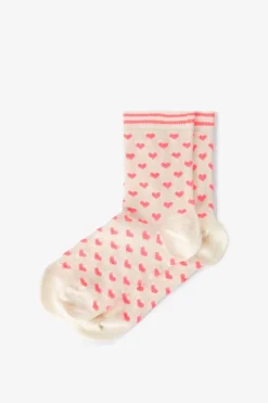 Roze sokken met hartjes