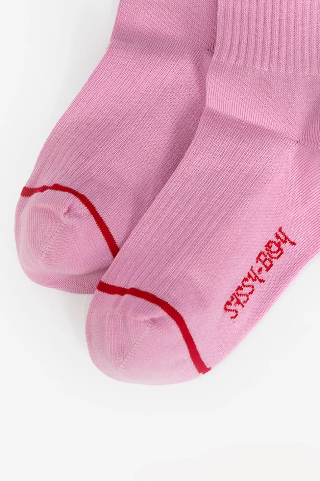 Roze sportsokken met hart