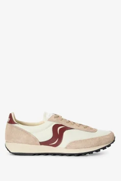 Saucony Trainer 80 beige leren sneakers