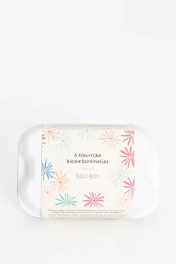 Set van 6 bloembommetjes