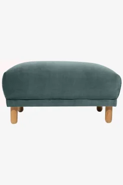 Sir velvet hocker grijs blauw
