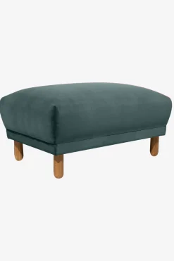 Sir velvet hocker grijs blauw
