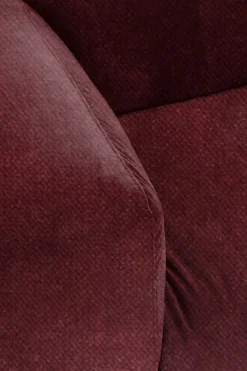 Sir velvet 4-zits bank wine red