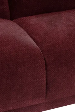 Sir velvet 4-zits bank wine red