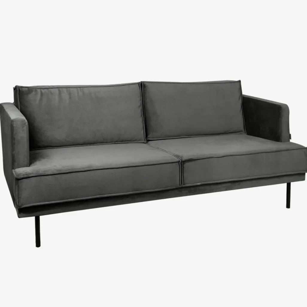 The Duchess velvet bank 2,5-zits antraciet