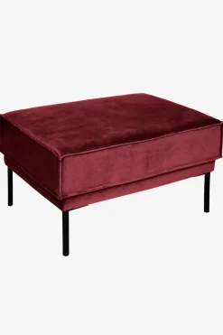 The Duchess velvet hocker wine red
