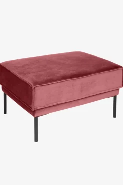 The Duchess velvet hocker pink