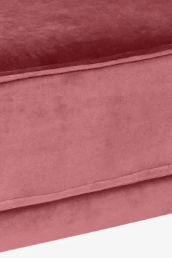 The Duchess velvet hocker pink