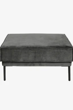 The Duchess velvet hocker antraciet