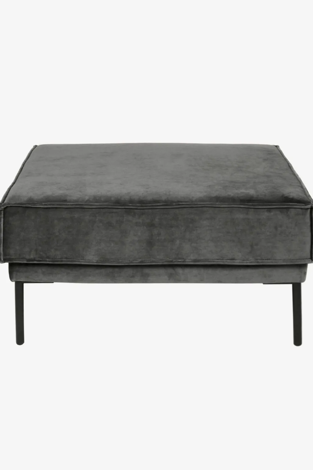 The Duchess velvet hocker antraciet