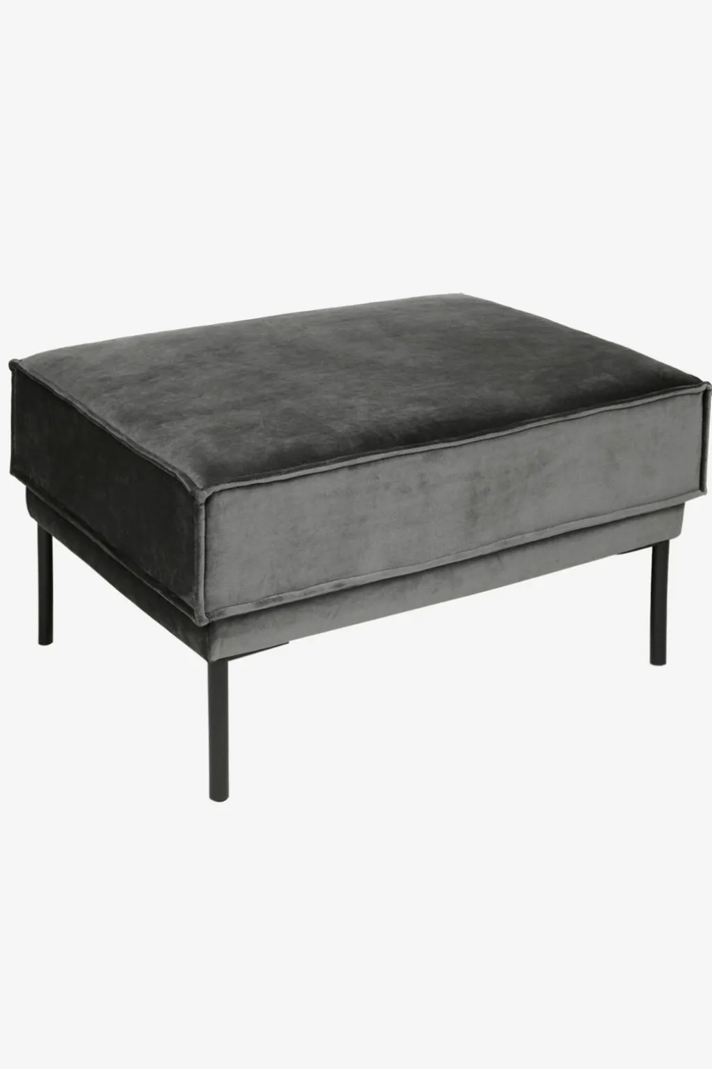 The Duchess velvet hocker antraciet