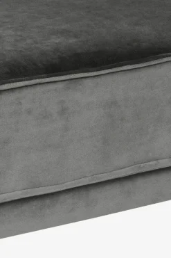 The Duchess velvet hocker antraciet