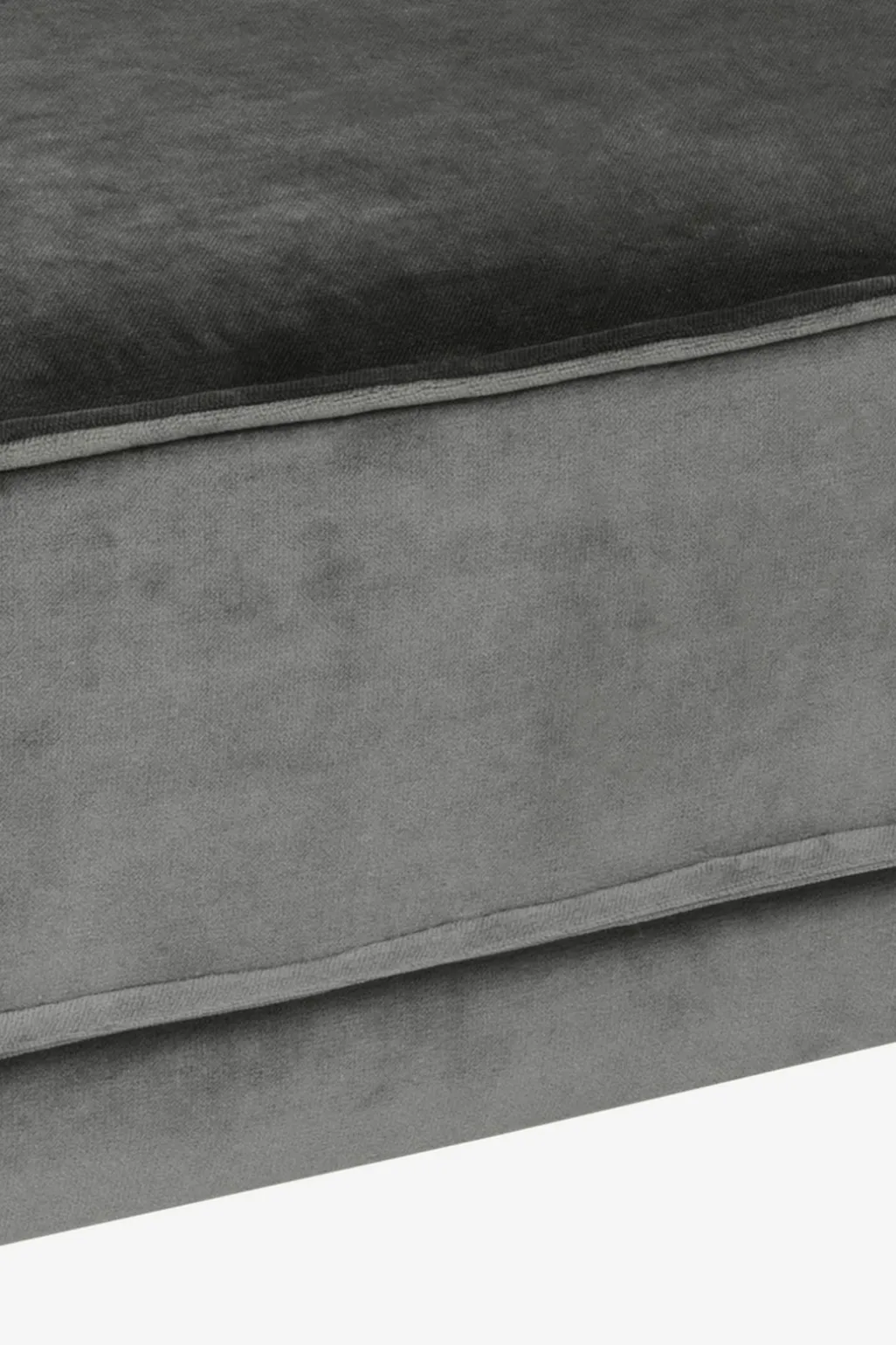 The Duchess velvet hocker antraciet