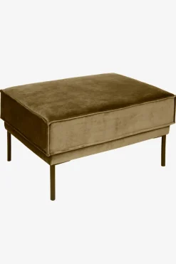 The Duchess velvet hocker brons
