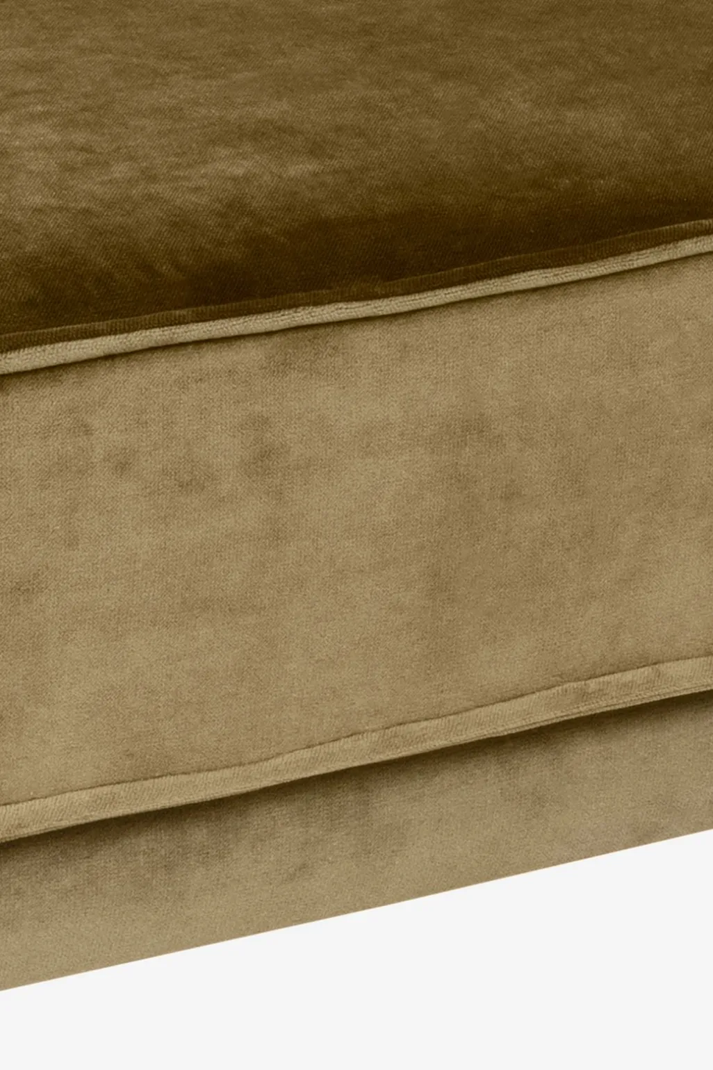 The Duchess velvet hocker brons