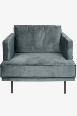 The Duchess velvet loveseat grijs
