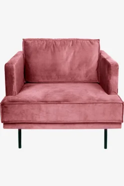 The Duchess velvet loveseat roze