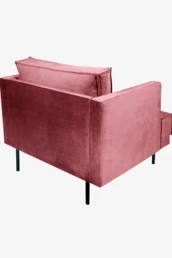 The Duchess velvet loveseat roze