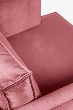 The Duchess velvet loveseat roze