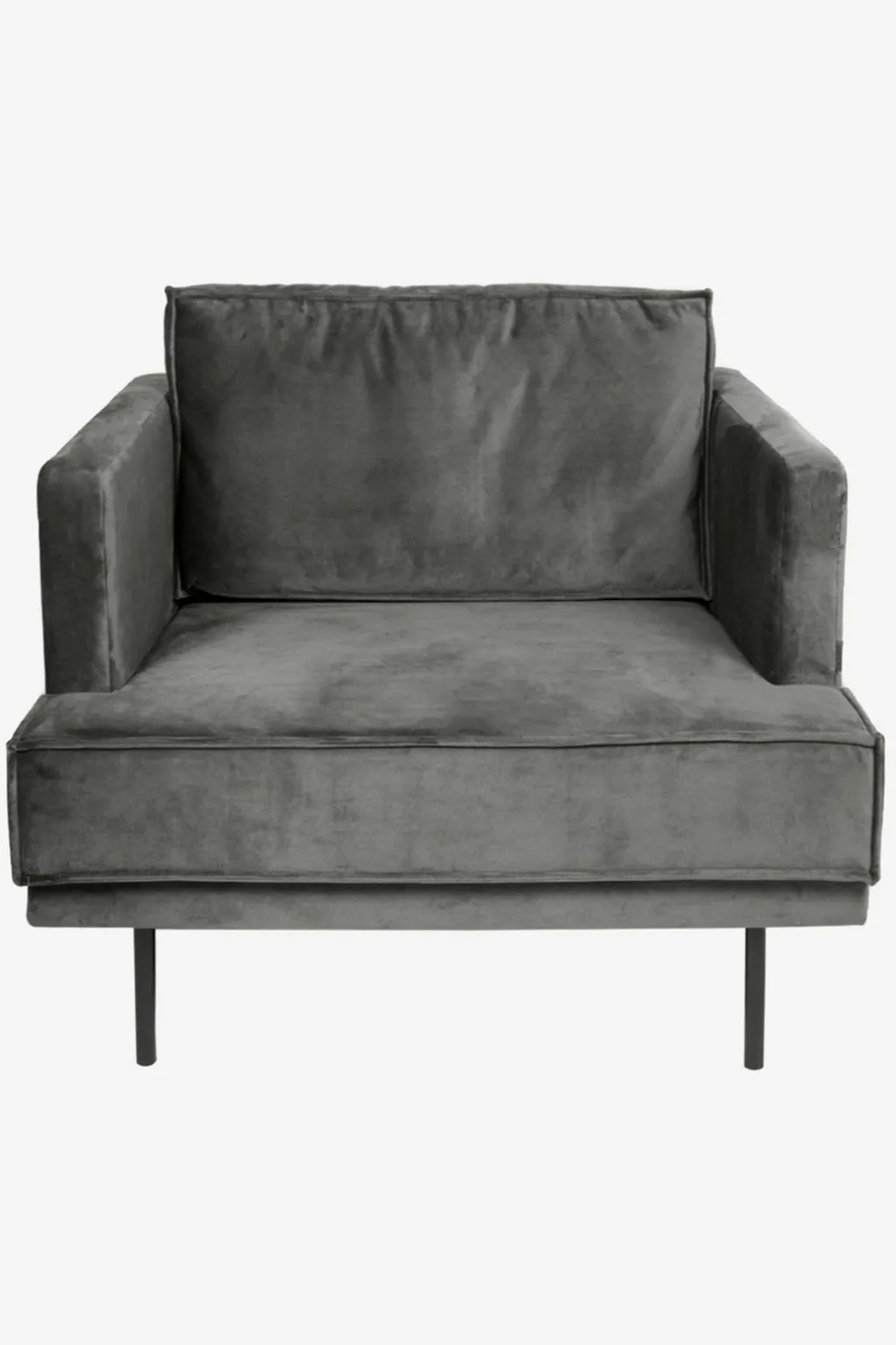 The Duchess velvet loveseat antraciet