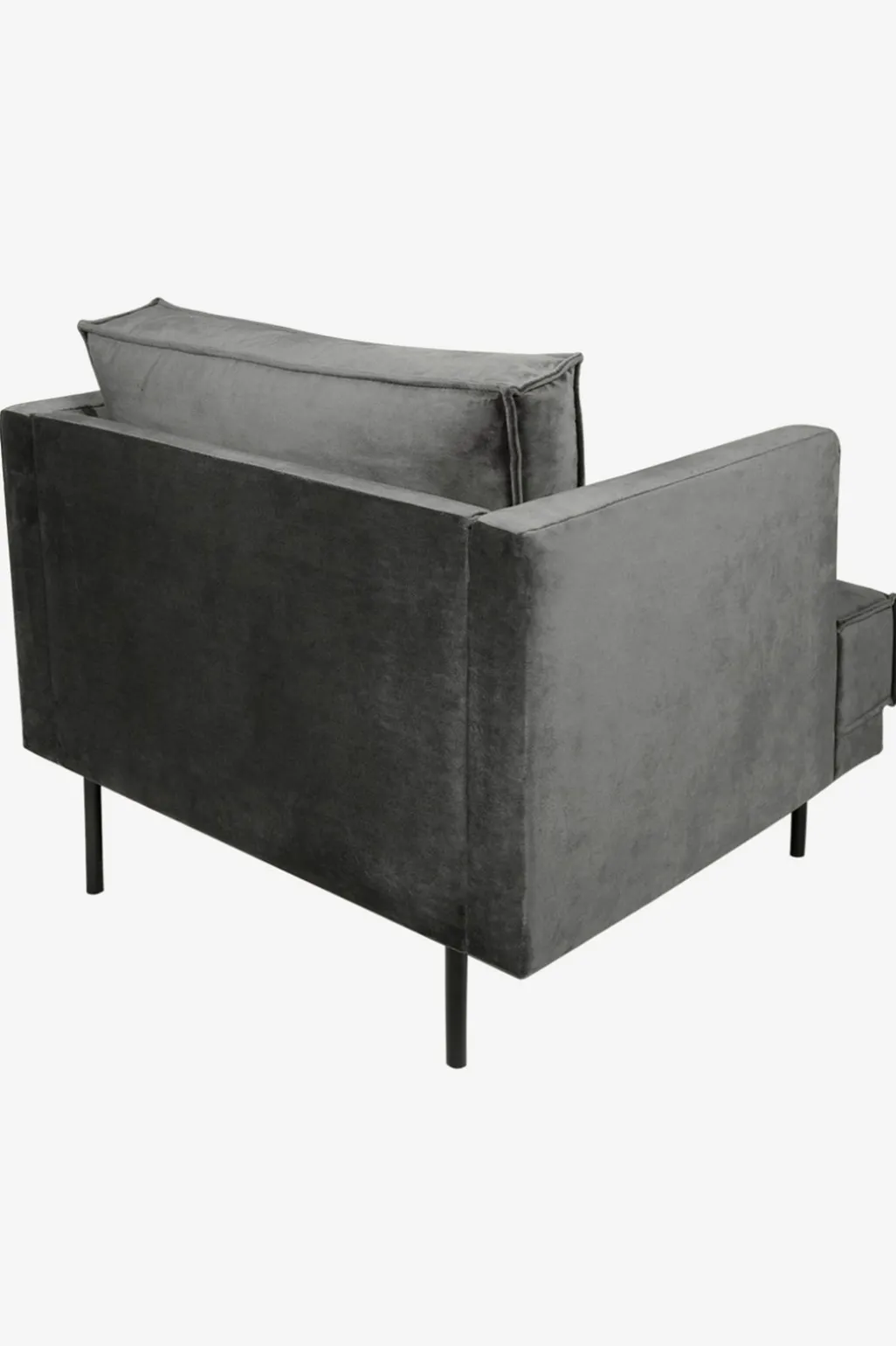 The Duchess velvet loveseat antraciet