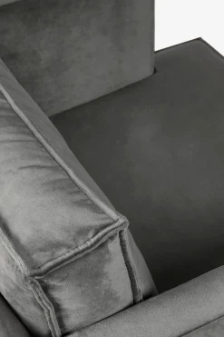 The Duchess velvet loveseat antraciet
