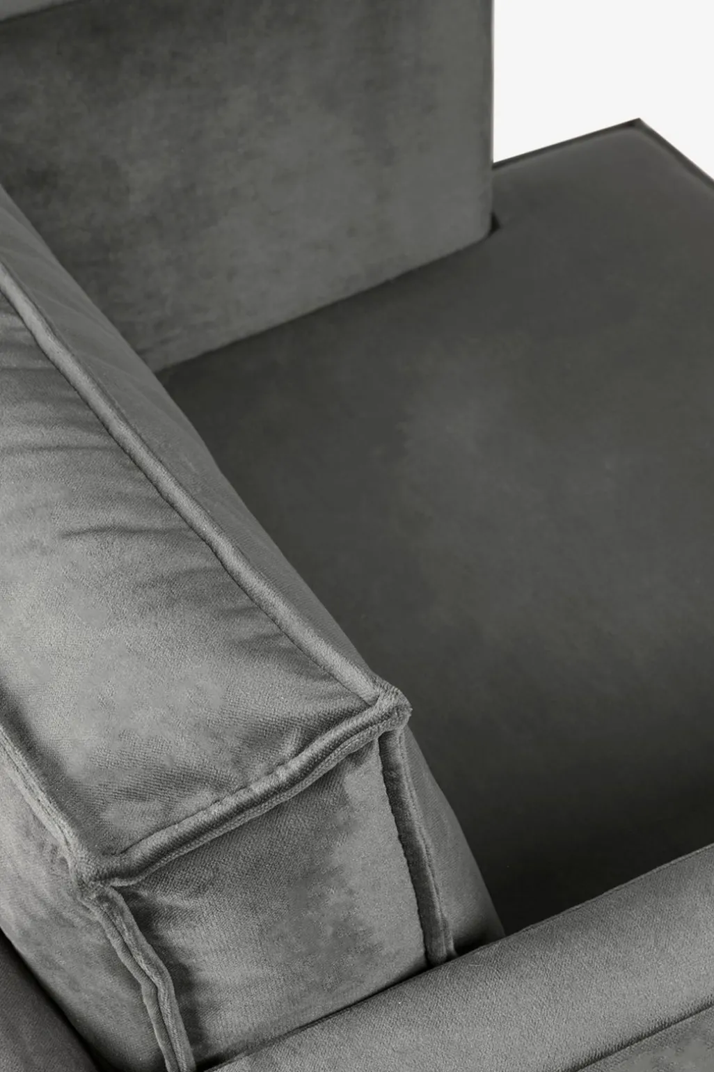 The Duchess velvet loveseat antraciet