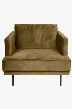 The Duchess velvet loveseat brons