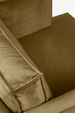 The Duchess velvet loveseat brons
