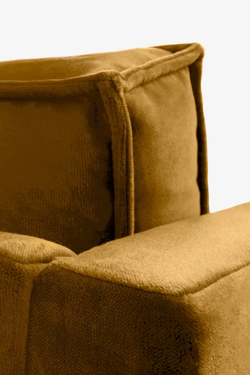 The Duchess velvet 3,5-zits bank okergeel