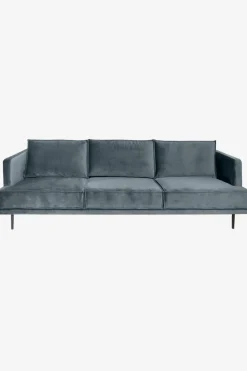 The Duchess velvet 3,5-zits bank grijs