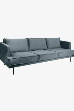 The Duchess velvet 3,5-zits bank grijs