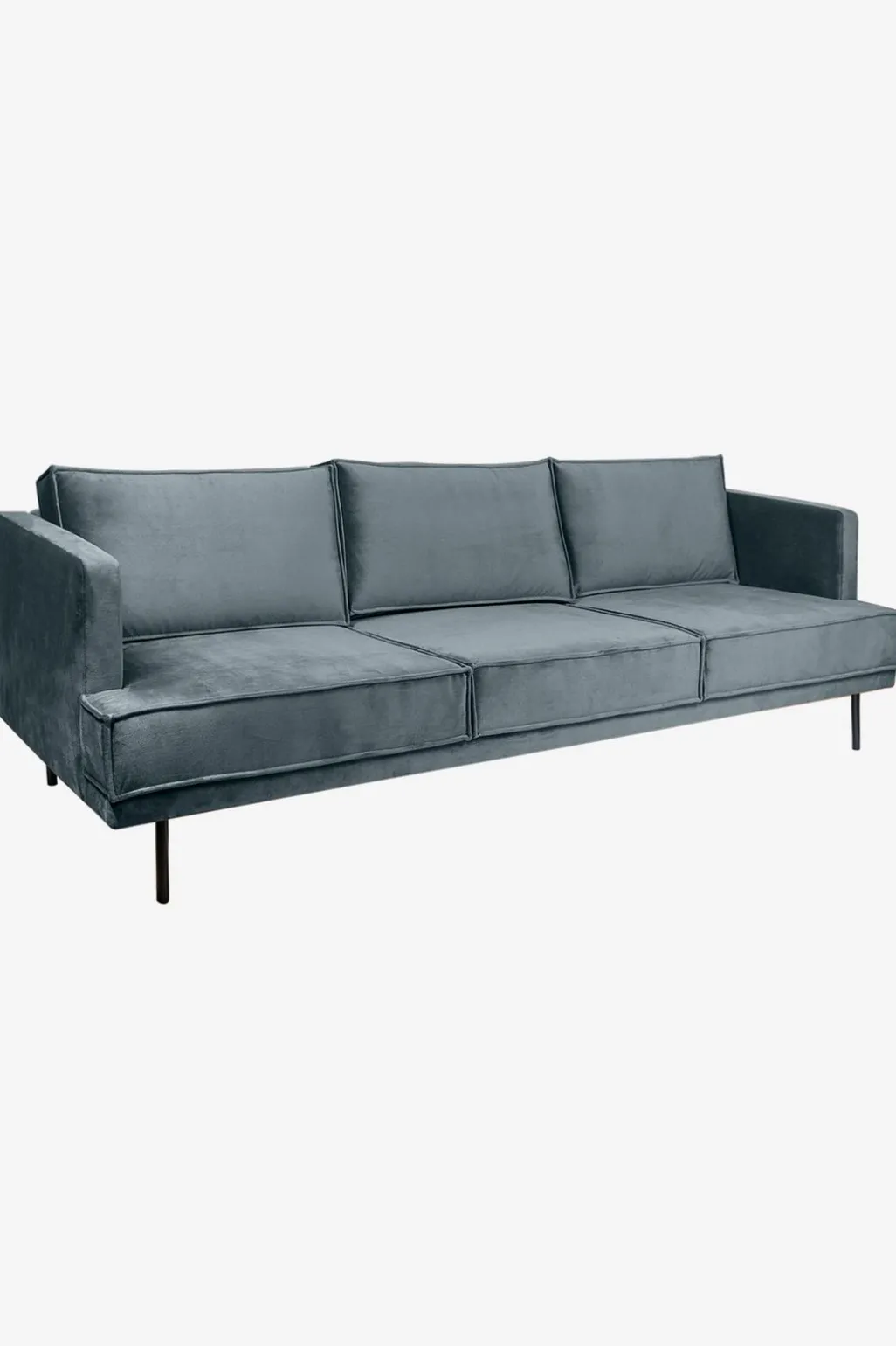 The Duchess velvet 3,5-zits bank grijs