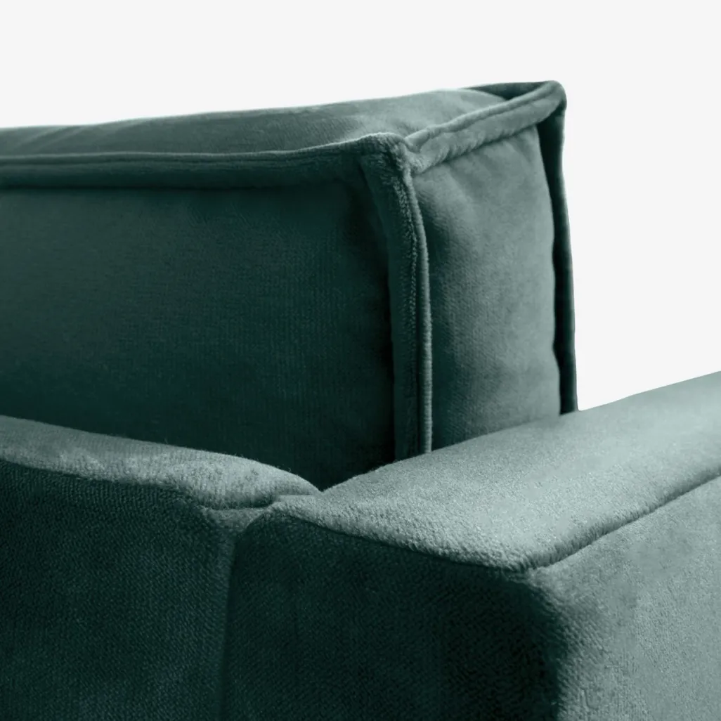 The Duchess velvet 3,5-zits bank grijs blauw