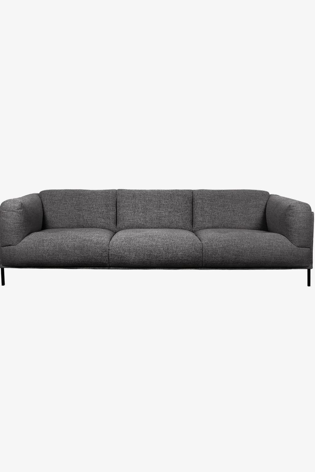 The Duke bank 3-zits donkergrijs