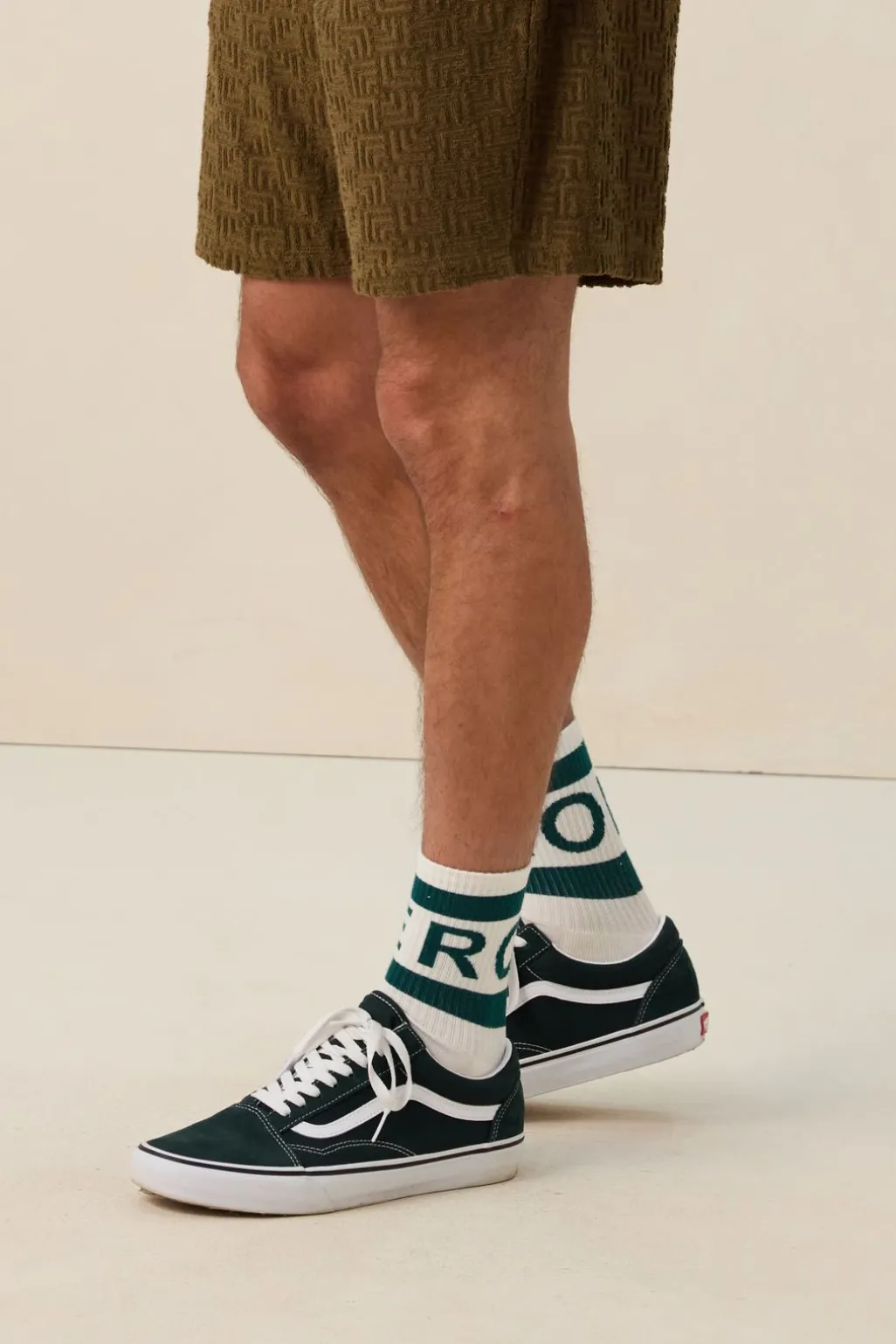 Vans Old Skool lage donkergroene sneakers