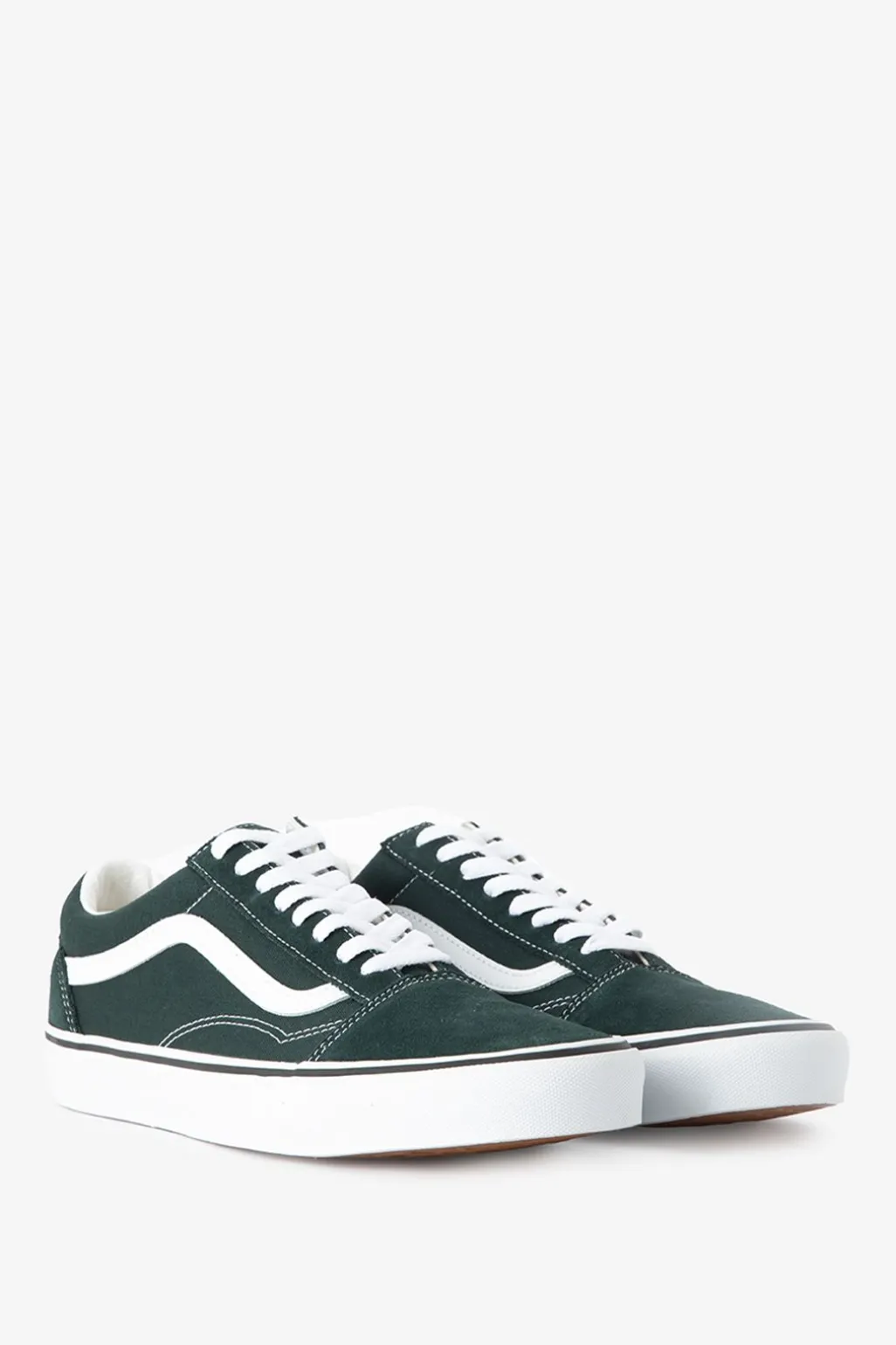 Vans Old Skool lage donkergroene sneakers