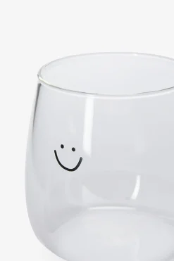 Waterglazen met smiley