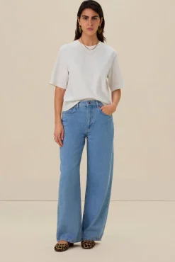 Wit basic katoenen t-shirt
